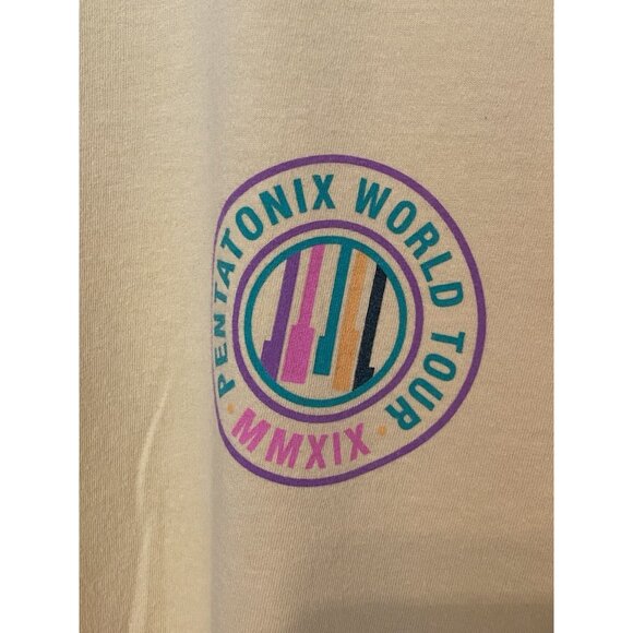 Pentatonix World Tour MMXIX 2019 Yellow Unisex M T-Shirt Adult Band Music Group - Picture 4 of 12